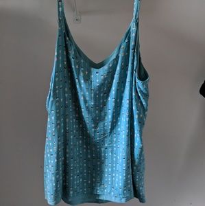 Torrid turqouise arrow tank top